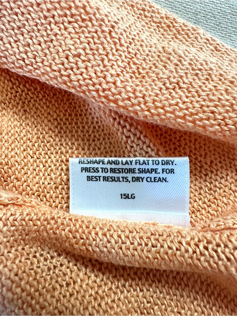 Eileen Fisher 100% Linen Hooded Sweater Size M Orange Lightweight - Picture 6 of 8